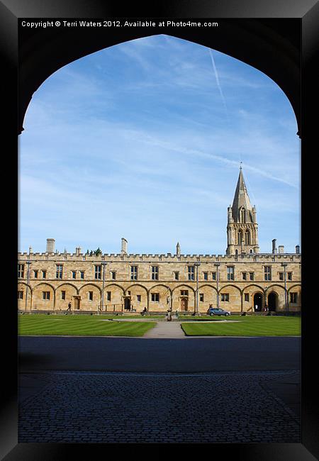 Christ Church College Oxford Framed Print by Terri Waters