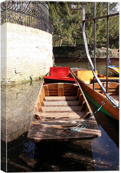 Punt 28 abandoned in Oxford Canvas Print by Terri Waters