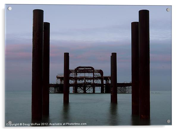 The West Pier Acrylic by Doug McRae