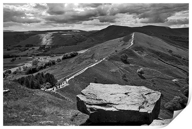 Back Tor Derbyshire Print by Darren Burroughs