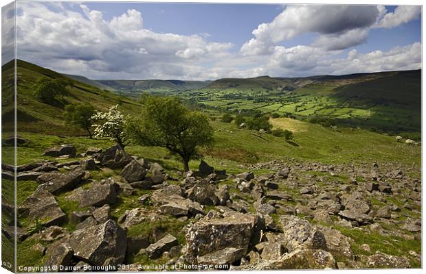 Towards Edale Canvas Print by Darren Burroughs