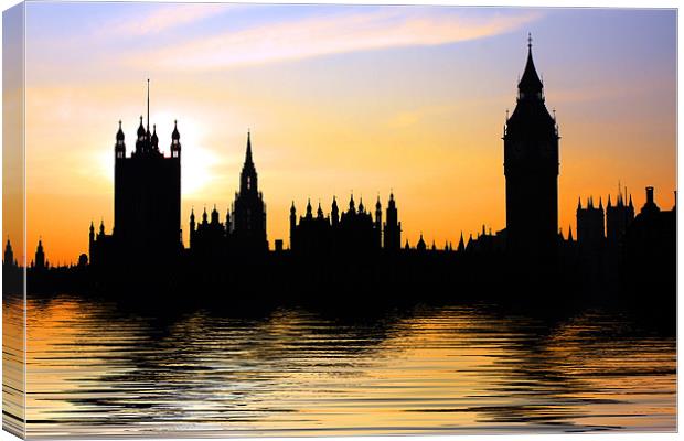 Westminster Skyline Canvas Print by Phil Clements