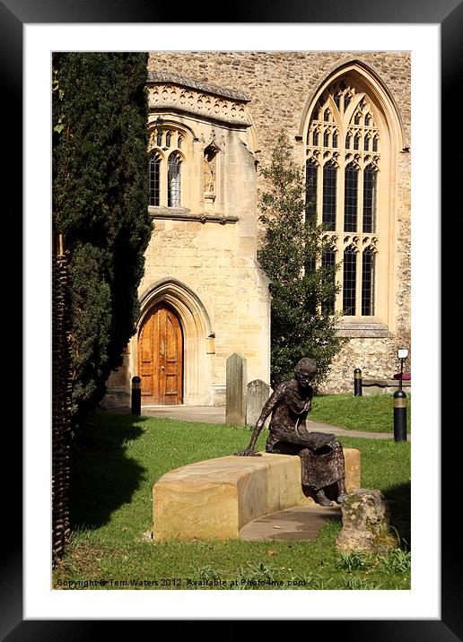 St Edmund Reading in Oxford Framed Mounted Print by Terri Waters