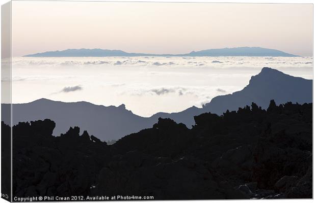View to La Palma from Tenerife Canvas Print by Phil Crean