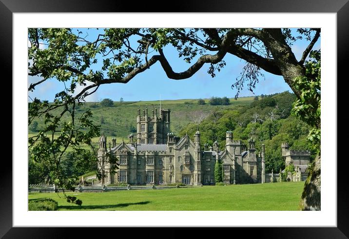 Margam Castle. Framed Mounted Print by Becky Dix