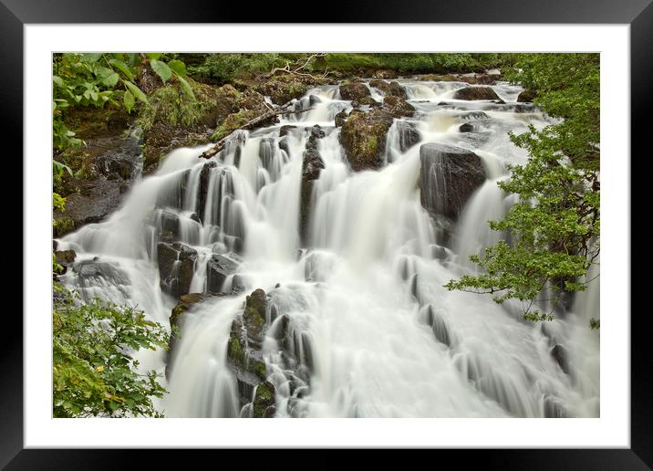 SWALLOW FALLS Framed Mounted Print by raymond mcbride