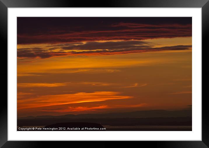 Severn Estuary Framed Mounted Print by Pete Hemington