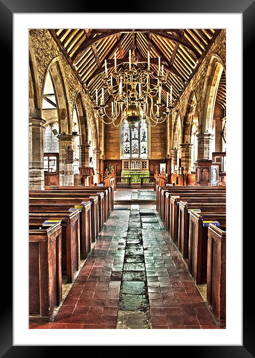 Chidingstone Church, Kent Framed Mounted Print by Dawn Cox