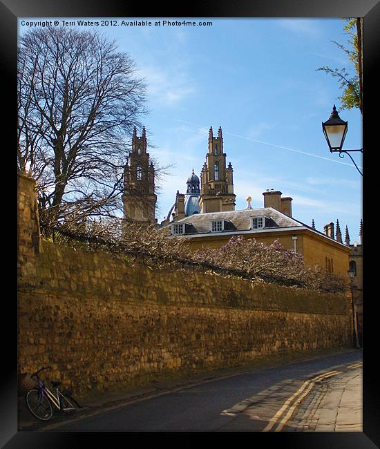 All Souls College from Queen's Lane Oxford Framed Print by Terri Waters