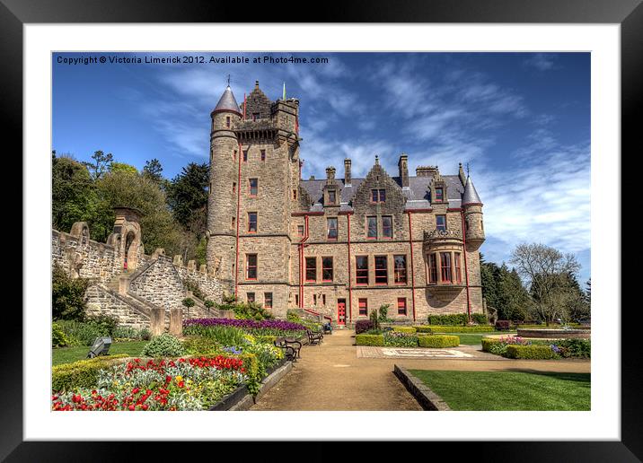 Belfast Castle & Grounds Framed Mounted Print by Victoria Limerick