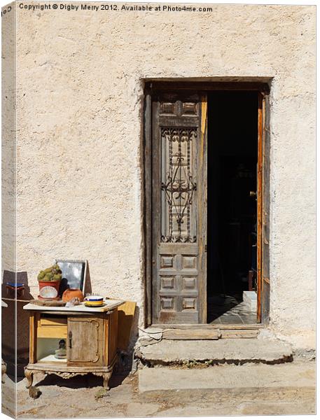 Old front door Canvas Print by Digby Merry