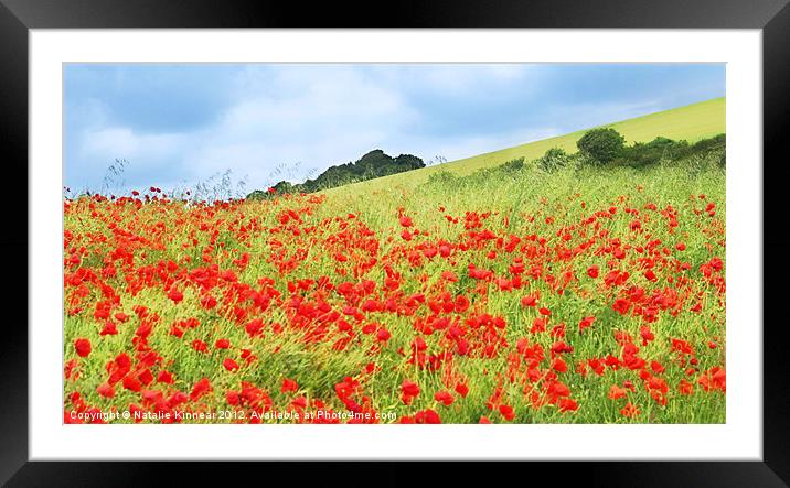 Field of Poppies Framed Mounted Print by Natalie Kinnear