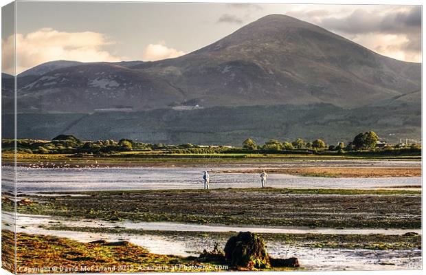 Mourne anglers Canvas Print by David McFarland