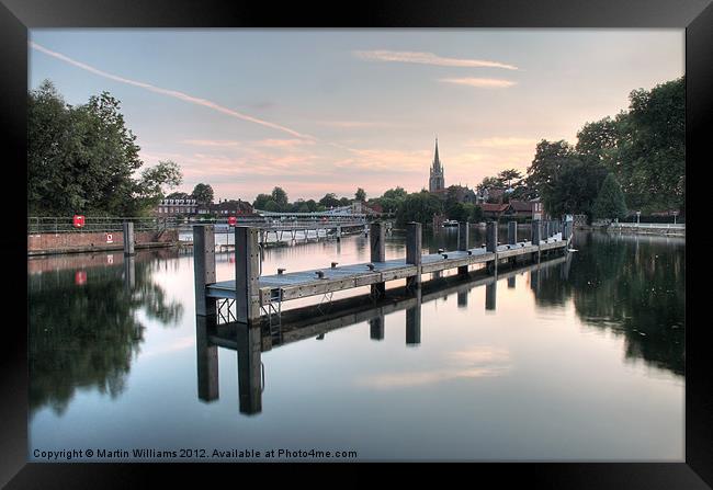 Evening over Marlow Framed Print by Martin Williams