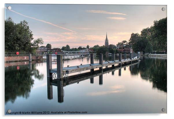Evening over Marlow Acrylic by Martin Williams