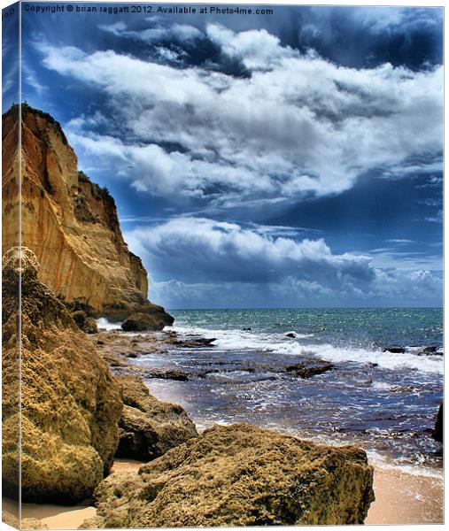 Portugal Beach   HDR Canvas Print by Brian  Raggatt