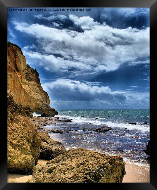 Portugal Beach   HDR Framed Print by Brian  Raggatt