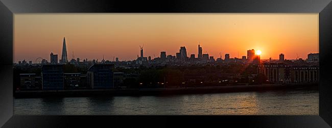 London Sunset Framed Print by John Wilmshurst