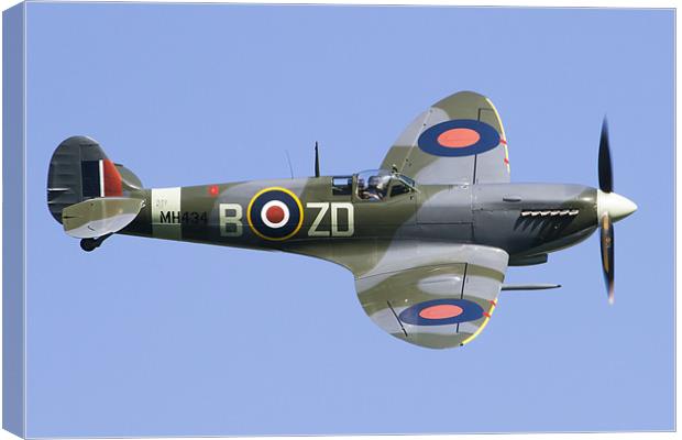 Supermarine Spitfire MkIX Canvas Print by Adam Duffield