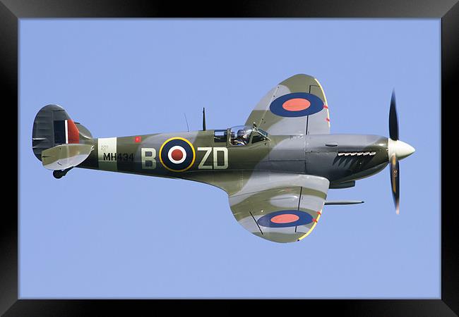 Supermarine Spitfire MkIX Framed Print by Adam Duffield
