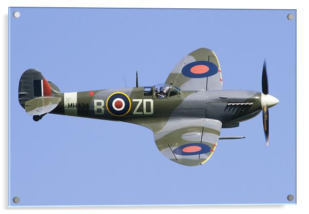 Supermarine Spitfire MkIX Acrylic by Adam Duffield