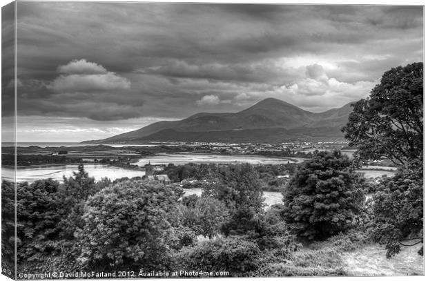 The Mountains of Mourne Canvas Print by David McFarland
