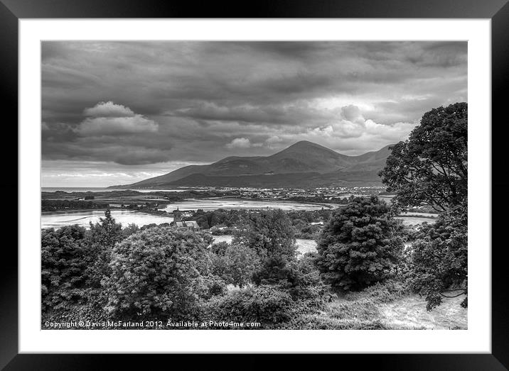 The Mountains of Mourne Framed Mounted Print by David McFarland