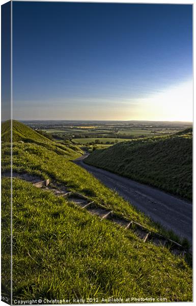 Sunrise from dragon lane Canvas Print by Christopher Kelly
