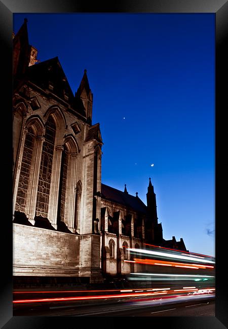 Celestial Triad Framed Print by Rus Ki