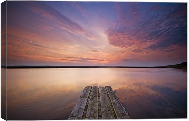 Warley Moor Sunset Canvas Print by peter jeffreys