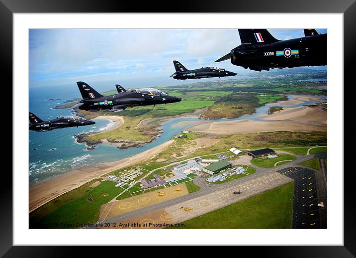 Hawks over RAF Valley Framed Mounted Print by Roger Cruickshank