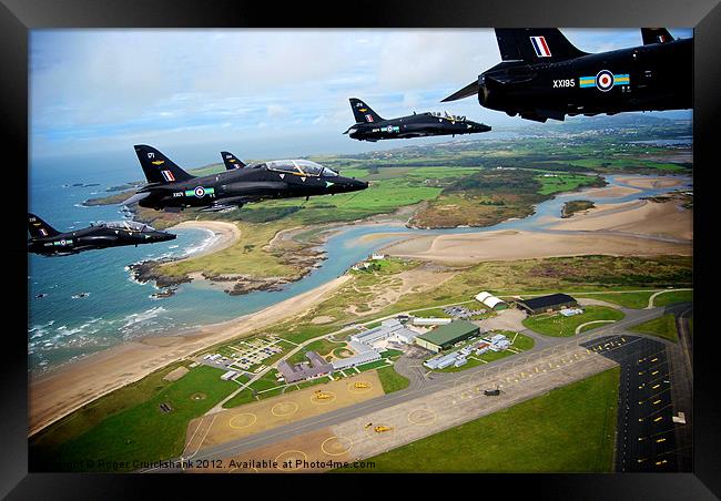 Hawks over RAF Valley Framed Print by Roger Cruickshank