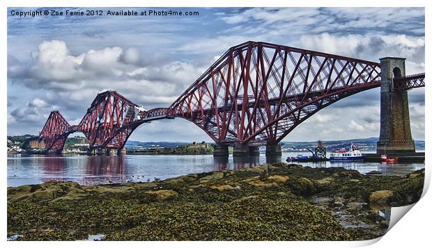 Forth Bridge Scotland Print by Zoe Ferrie