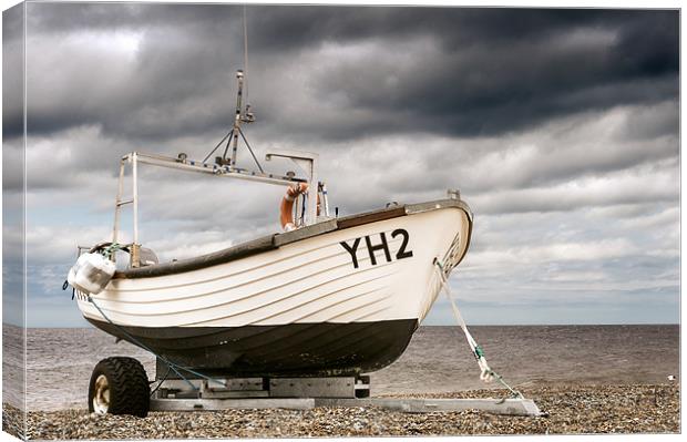 YH2 at Cley Beach Canvas Print by Stephen Mole