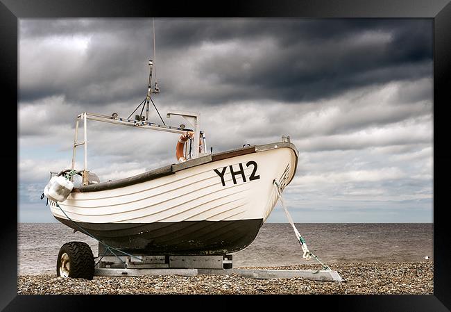 YH2 at Cley Beach Framed Print by Stephen Mole