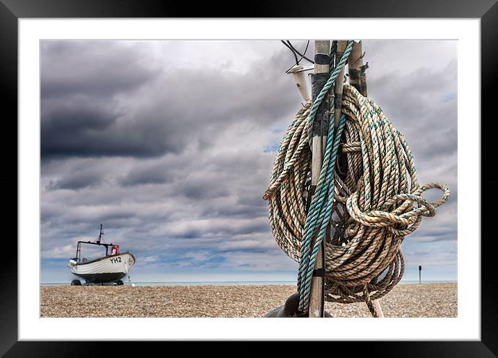 A ropey view at Cley Framed Mounted Print by Stephen Mole
