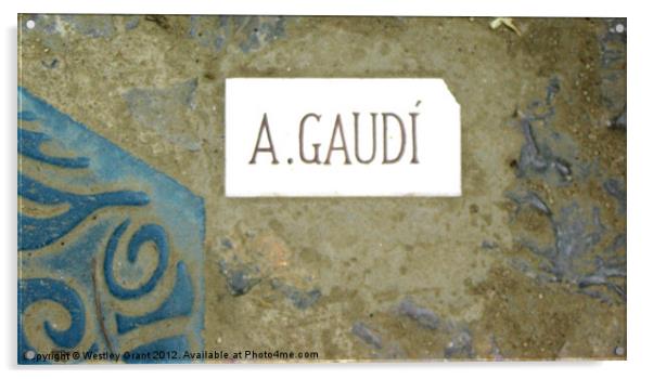 A.GAUDI Acrylic by Westley Grant