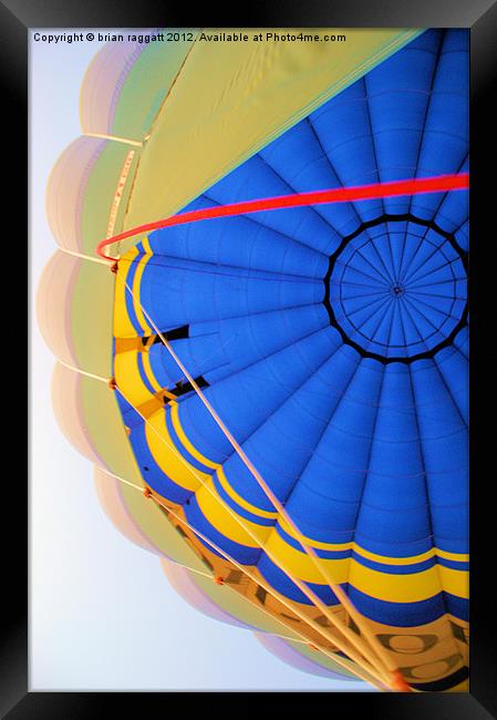Hot Air Balloon Framed Print by Brian  Raggatt