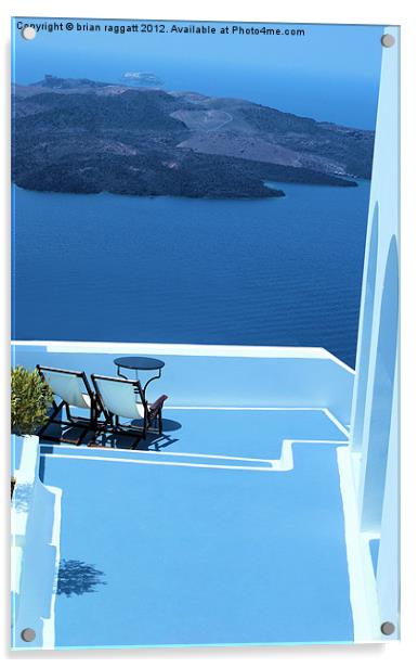 Greek Holiday Acrylic by Brian  Raggatt