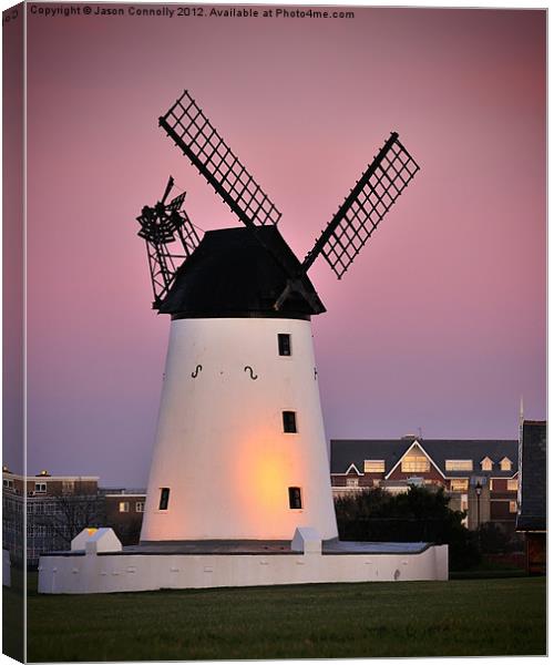 Lytham Dusk Canvas Print by Jason Connolly