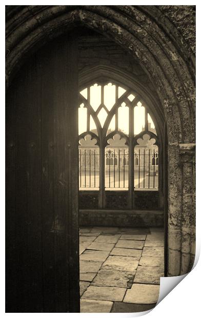 Chichester Cathedral Doorway Print by Lee Osborne