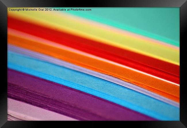 Rainbow Framed Print by Michelle Orai
