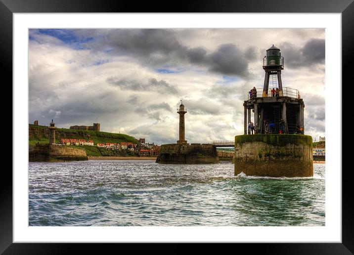 Whitby Harbour Entrance Framed Mounted Print by Tom Gomez