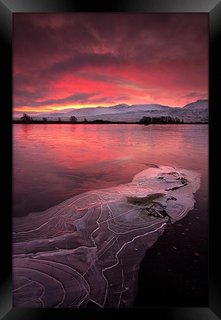 Rannoch moor Scottish sunrise Framed Print by David Smith