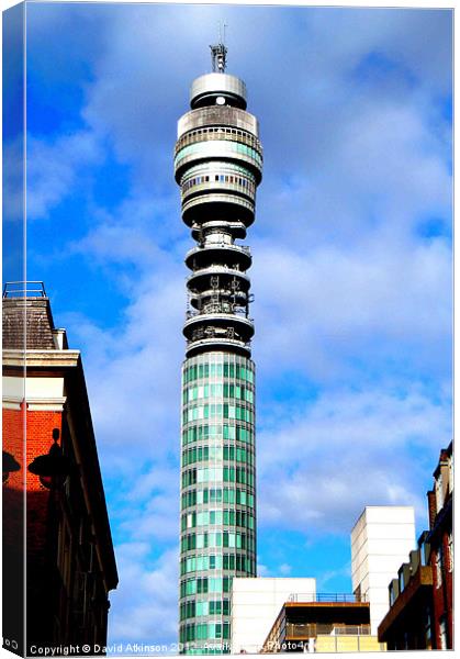 POST OFFICE TOWER LONDON Canvas Print by David Atkinson