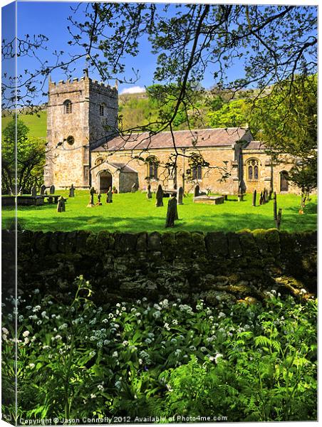 St Oswalds, Arncliffe Canvas Print by Jason Connolly