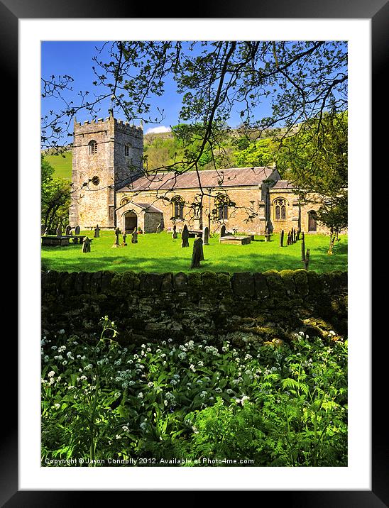 St Oswalds, Arncliffe Framed Mounted Print by Jason Connolly
