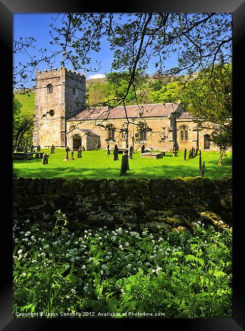 St Oswalds, Arncliffe Framed Print by Jason Connolly