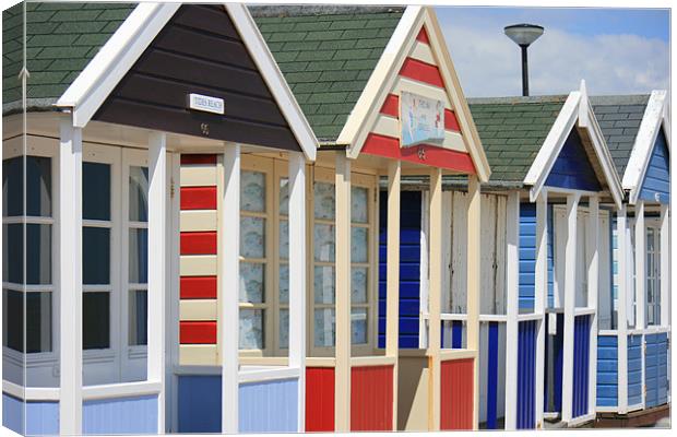 Southwold beach huts Canvas Print by dennis brown