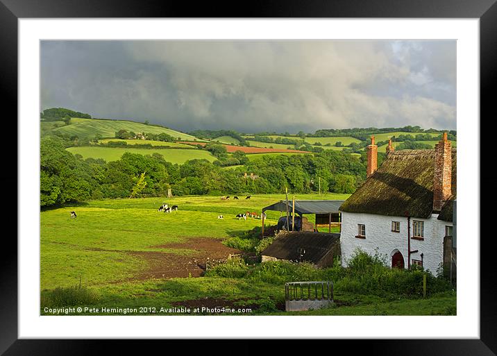 Farm scene Framed Mounted Print by Pete Hemington